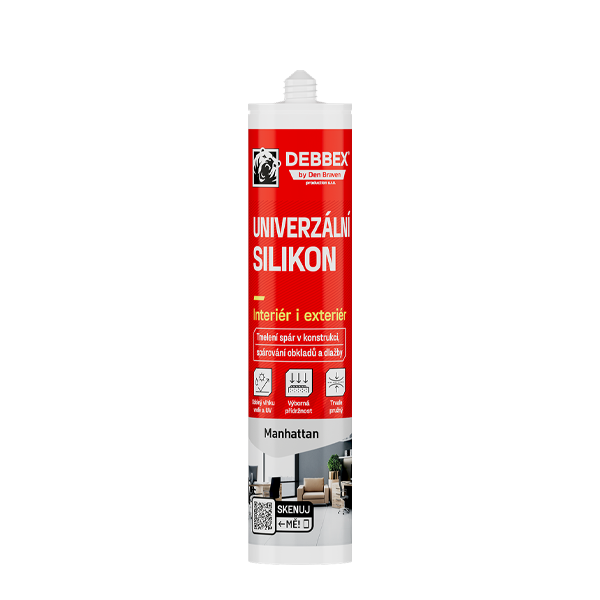 Univerzální silikon 280 ml kartuše šedá světlá - manhattan