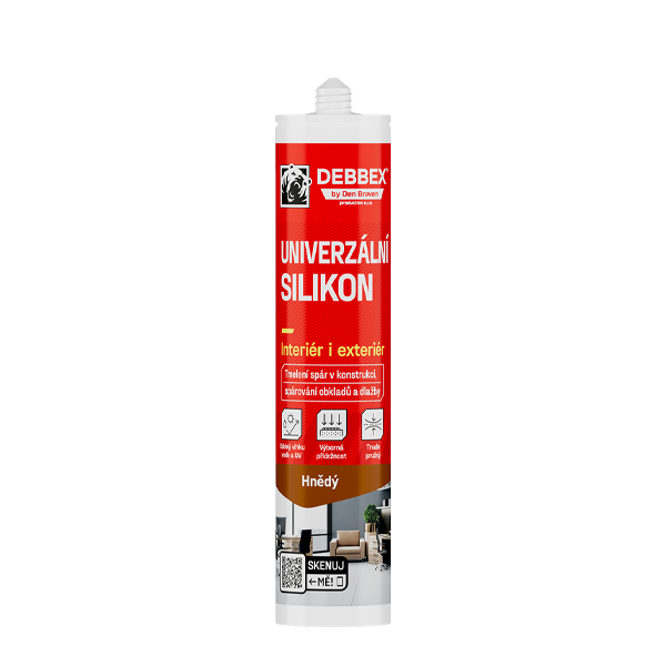 Univerzální silikon 280 ml kartuše hnědá
