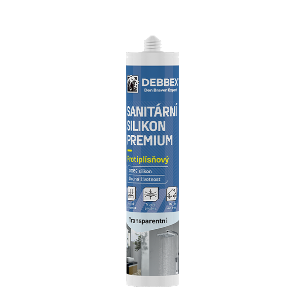 Sanitární silikon PREMIUM 280 ml kartuše transparentní