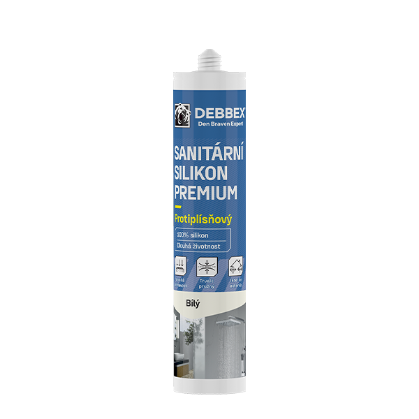 Sanitární silikon PREMIUM 280 ml kartuše bílá