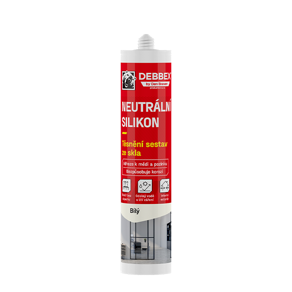Neutrální silikon 280 ml kartuše bílá