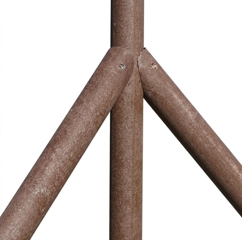 Stĺpik s výstuhou so sklonom Hnedá