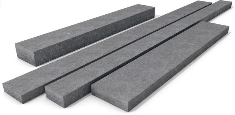 Profilová plastová doska 3 x 6 cm Šedá