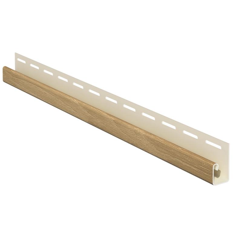 Ukončovací J-profil WOOD SIDING SV-15 Dub