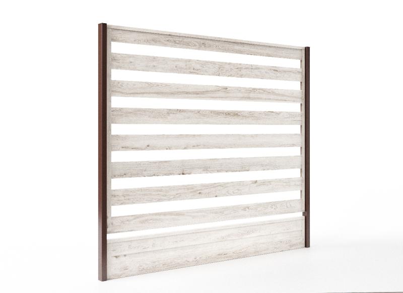 Plotový panel lamelový Štandard Breza