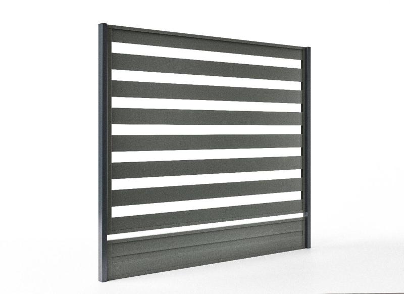Plotový panel lamelový Hornval Hard Dymovo šedá