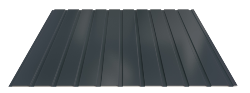 Trapézový plech Hornval E7 Elevácia Super 25 Polyester Gloss 0,5 mm RAL 7016