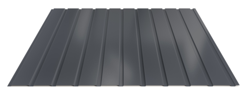 Trapézový plech Hornval E7 Elevácia Super 25 Polyester Gloss 0,5 mm RAL 7024