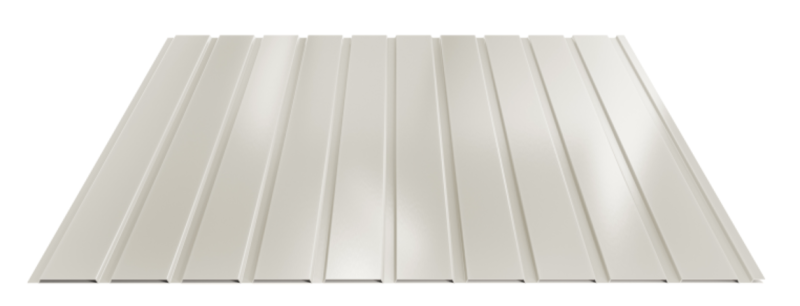 Trapézový plech Hornval E7 Elevácia Super 25 Polyester Gloss 0,5 mm RAL 9002