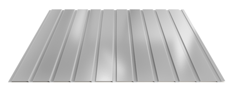 Trapézový plech Hornval E7 Elevácia Super 25 Polyester Gloss 0,5 mm RAL 9006