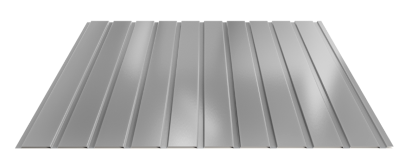 Trapézový plech Hornval E7 Elevácia Super 25 Polyester Gloss 0,5 mm RAL 9007