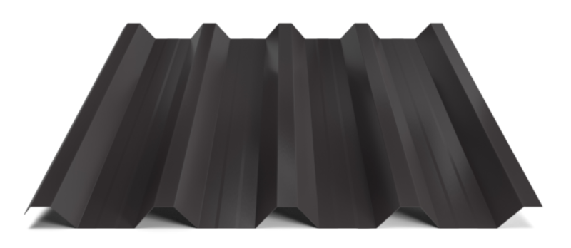 Trapézový plech Hornval T55 MAX Super 25 Polyester Gloss 0,5 mm RAL 9005