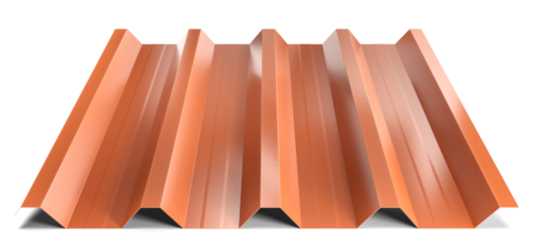 Trapézový plech Hornval T55 MAX Super 25 Polyester Gloss 0,5 mm RAL 8004