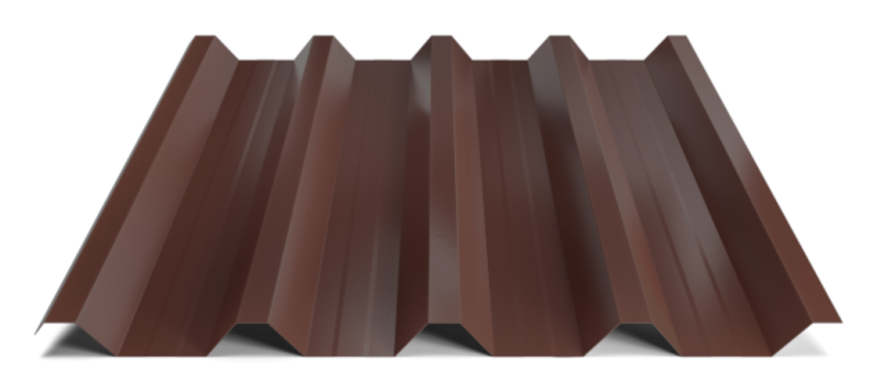 Trapézový plech Hornval T55 MAX Super 25 Polyester Gloss 0,5 mm RAL 8017