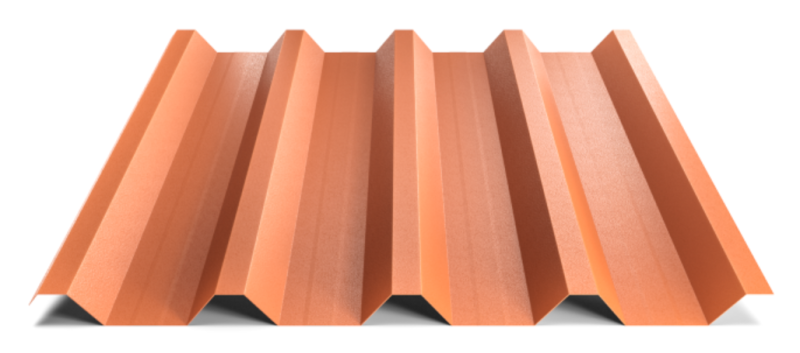 Trapézový plech Hornval T55 MAX Super 25 Deep MAtt 0,5 mm RAL 8004