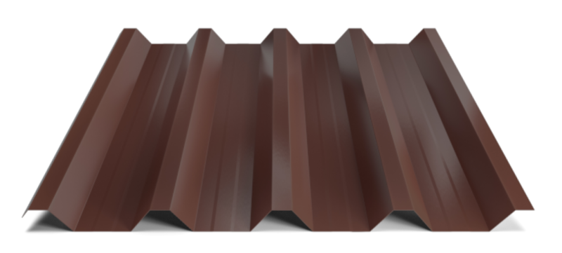 Trapézový plech Hornval T55 MAX Polyester Gloss 0,7 mm RAL 8017