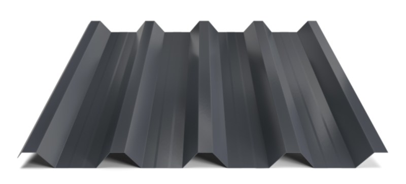 Trapézový plech Hornval T55 MAX Polyester Gloss 0,7 mm RAL 7014