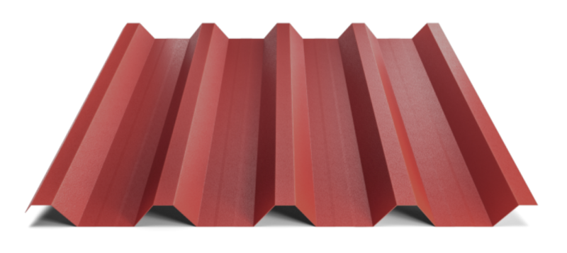 Trapézový plech Hornval T55 MAX Polyester Gloss 0,7 mm RAL 3011