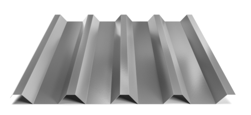 Trapézový plech Hornval T55 Super 25 Polyester Gloss 0,5 mm RAL 9007