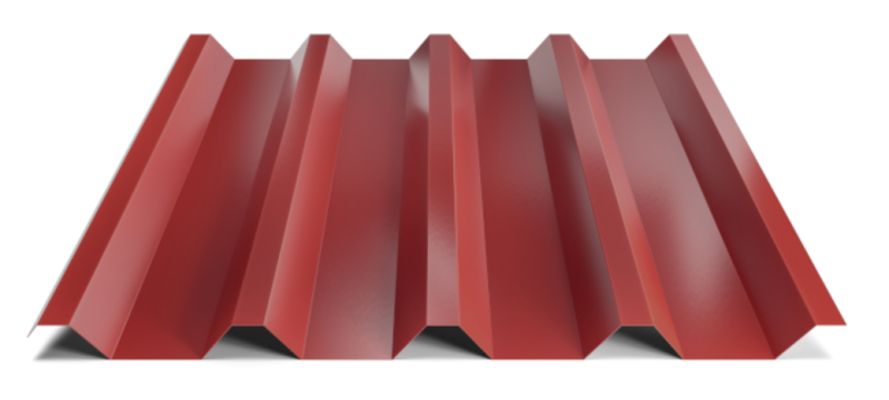Trapézový plech Hornval T55 Super 25 Polyester Gloss 0,5 mm RAL 3011