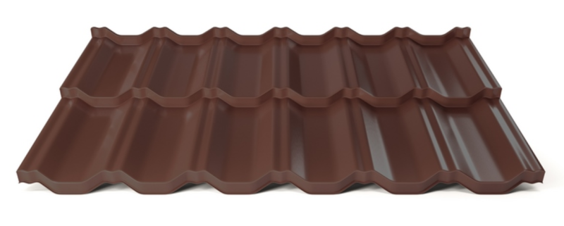 Modulárna plechová strešná krytina Hornval H2 25 / 350 Super 25 Polyester Gloss RAL 8017