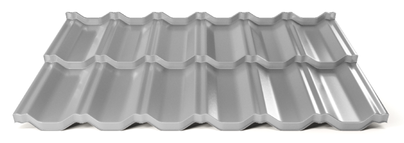Modulárna plechová strešná krytina Hornval H2 25 / 350 Super 25 Polyester Gloss RAL 9006