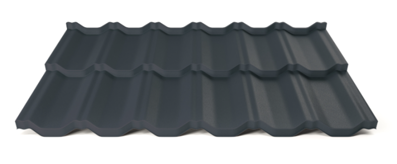 Modulárna plechová strešná krytina Hornval H2 25 / 350 Aluminium Matt RAL 7016