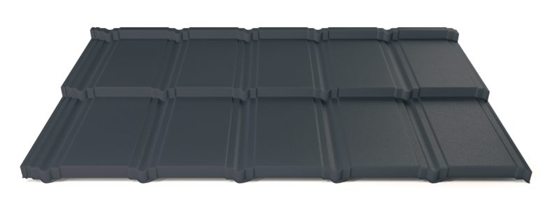 Modulárna plechová strešná krytina Hornval H5 30 / 350 Aluminium Matt RAL 7016