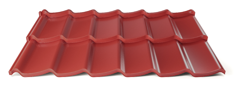 Modulárna plechová strešná krytina Hornval H7 20 / 350 3D Super Plus 35 Polyester Gloss RAL 3011