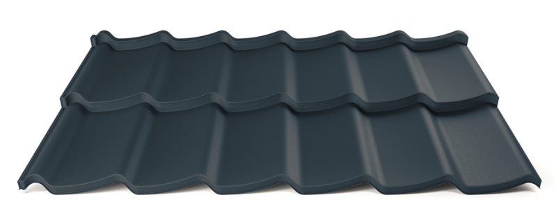 Modulárna plechová strešná krytina Hornval H7 20 / 350 3D Aluminium Matt RAL 7016
