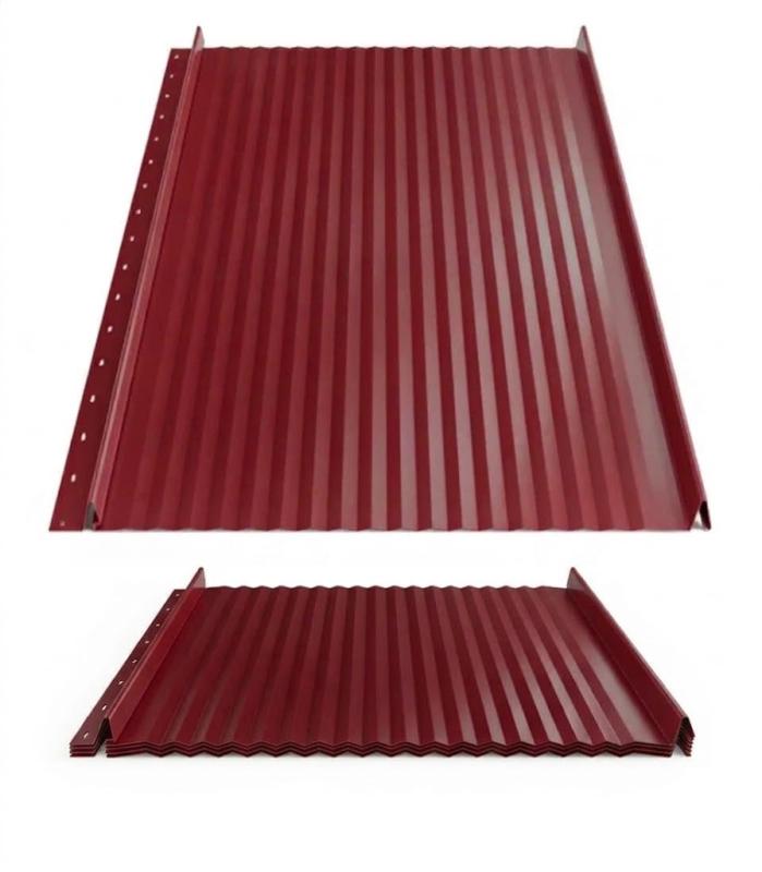Hornval strešný panel Click H6 Vlna Super 25 Polyester Gloss 0,5 mm RAL 3005