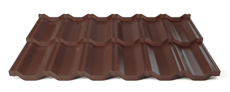 Modulárna plechová strešná krytina Hornval H2 25/350 Super Plus 35 Polyester Gloss RAL 8017