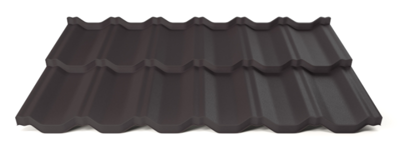 Modulárna plechová strešná krytina Hornval H2 25 / 350 Aluminium Matt RAL 9005
