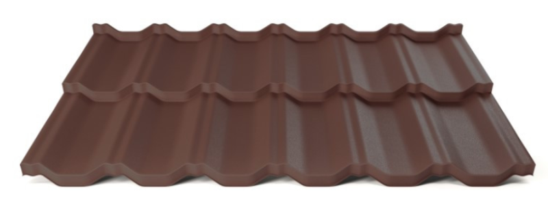 Modulárna plechová strešná krytina Hornval H2 25 / 350 Aluminium Matt RAL 8017