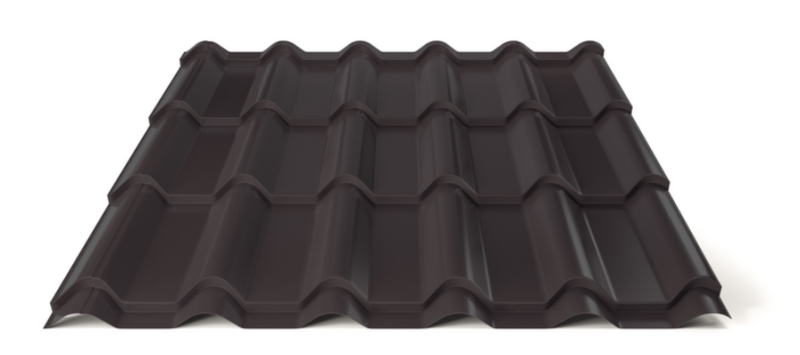 Plechová strešná krytina Hornval H3 20/350 Super Plus 35 Polyester Gloss RAL 9005