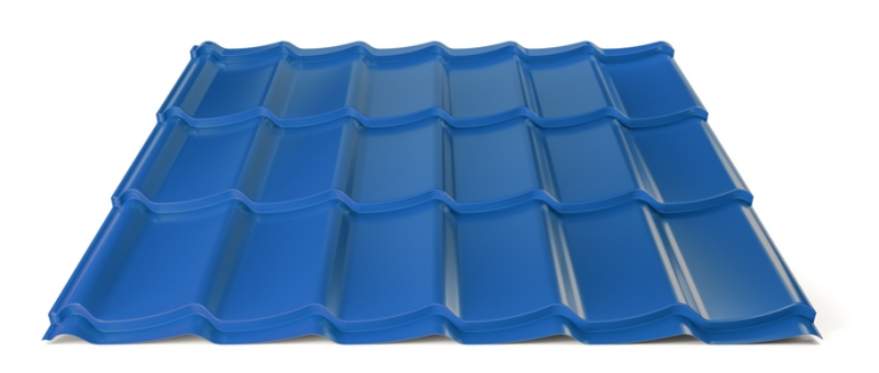 Plechová strešná krytina Hornval H4 20 / 350 Super 25 Polyester Gloss RAL 5010