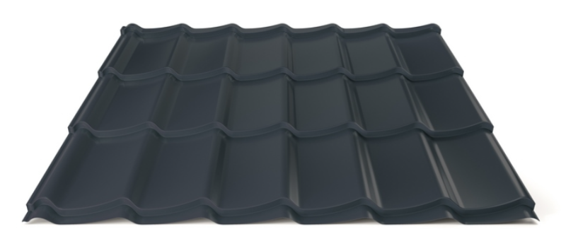 Plechová strešná krytina Hornval H4 20 / 350 Super 25 Polyester Gloss RAL 7016
