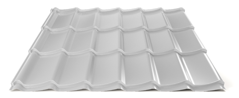 Plechová strešná krytina Hornval H4 20 / 350 Super 25 Polyester Gloss RAL 7035