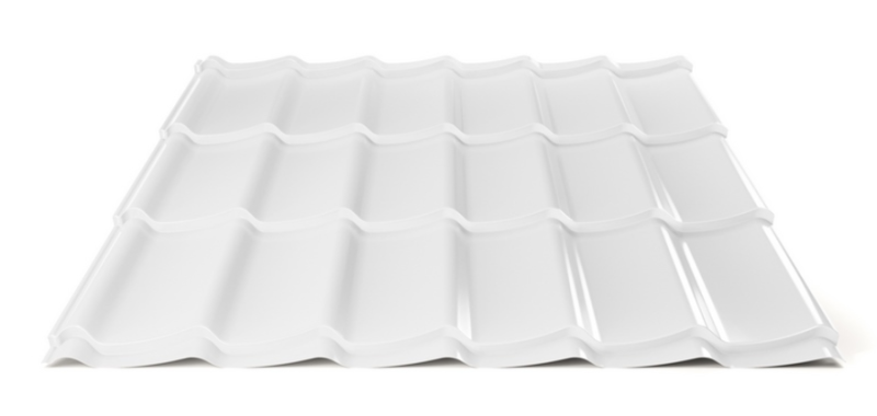 Plechová strešná krytina Hornval H4 20 / 350 Super 25 Polyester Gloss RAL 9010