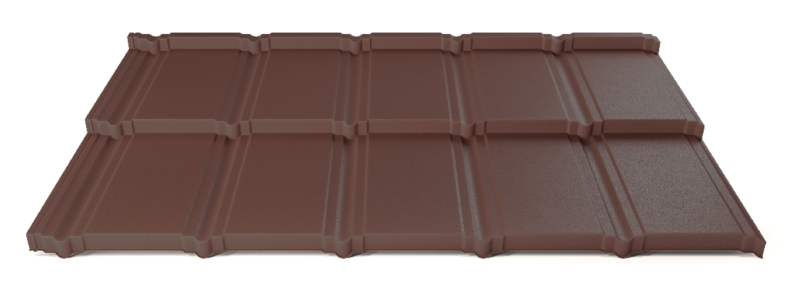 Modulárna plechová strešná krytina Hornval H5 30 / 350 Aluminium Matt RAL 8017