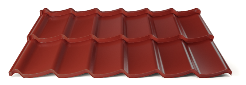 Modulárna plechová strešná krytina Hornval H7 20 / 350 3D Super 25 Polyester Gloss RAL 3009