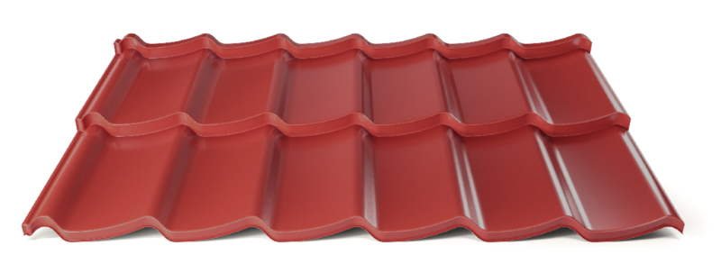 Modulárna plechová strešná krytina Hornval H7 20 / 350 3D Super 25 Polyester Gloss RAL 3011