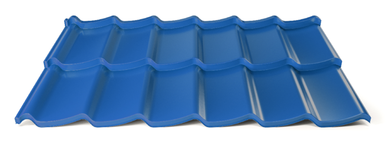 Modulárna plechová strešná krytina Hornval H7 20 / 350 3D Super 25 Polyester Gloss RAL 5010