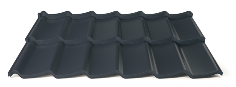 Modulárna plechová strešná krytina Hornval H7 20 / 350 3D Super 25 Polyester Gloss RAL 7016