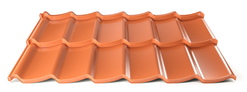 Modulárna plechová strešná krytina Hornval H7 20 / 350 3D Super 25 Polyester Gloss RAL 8004