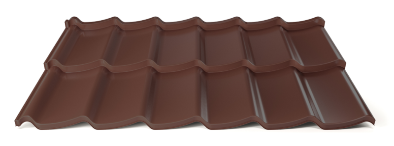 Modulárna plechová strešná krytina Hornval H7 20 / 350 3D Super 25 Polyester Gloss RAL 8017