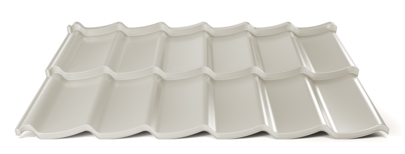 Modulárna plechová strešná krytina Hornval H7 20 / 350 3D Super 25 Polyester Gloss RAL 9002