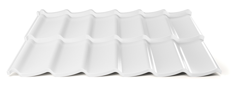 Modulárna plechová strešná krytina Hornval H7 20 / 350 3D Super 25 Polyester Gloss RAL 9010