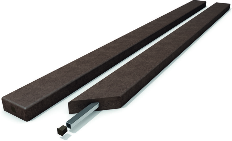 Lavičková doska s výstuhou 12 x 4,7 cm PREMIUM Hnedá