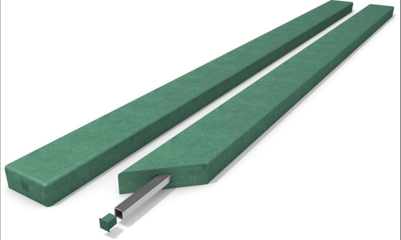 Lavičková doska s výstuhou 12 x 4,7 cm PREMIUM Zelená